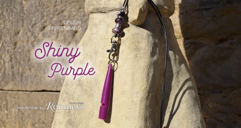 ROMNEYS Design-Pfeifenband Shiny Purple